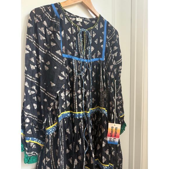 NWT Warm NY RTW Spring 2018 Printed Bohemian Midi Dress Size P/S - Picture 5 of 10